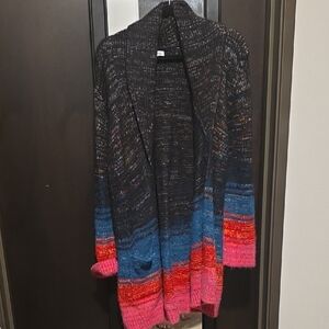 Johnny Was Black, Blue, and Pink Cardigan